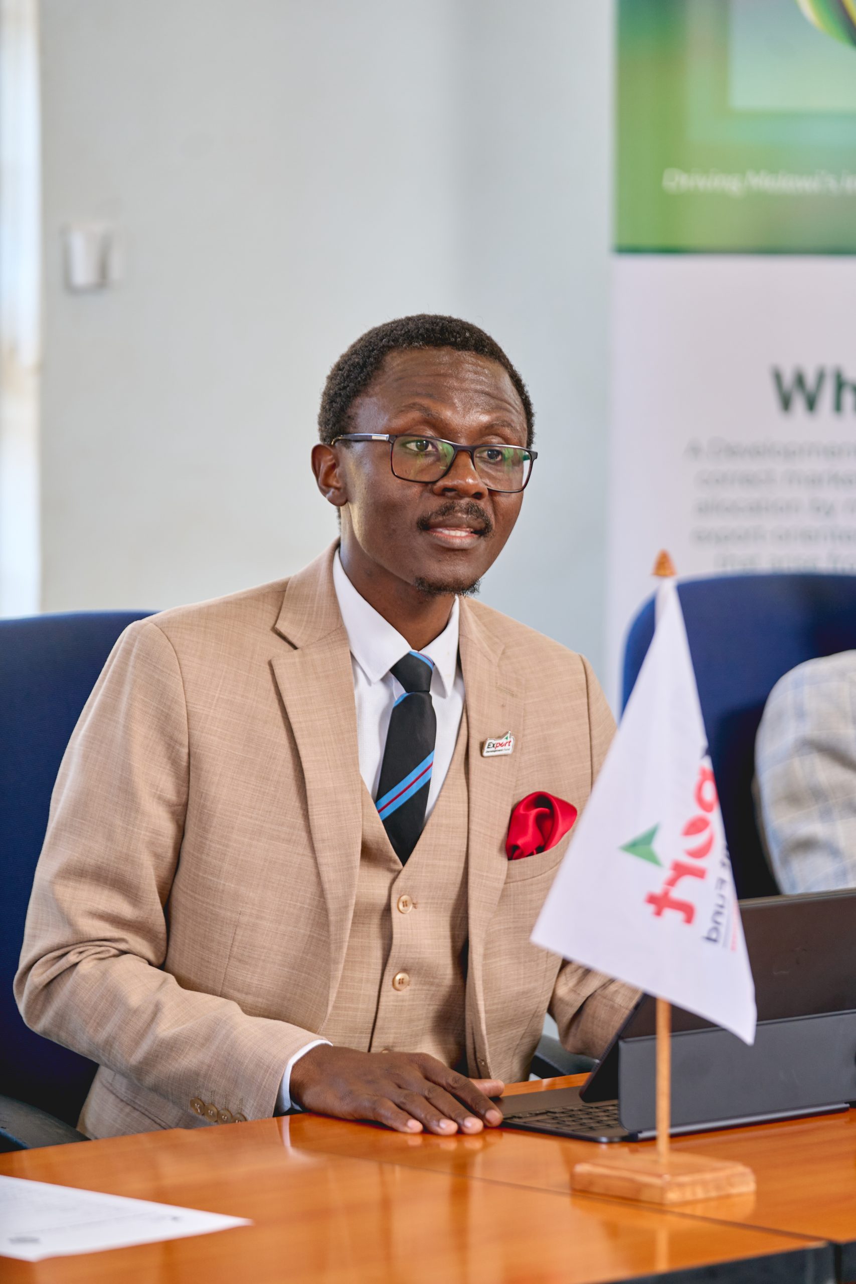 EDF Managing Director Fredrick Chanza addressing the Parliamentary Committee on Industry, Trade and Tourism